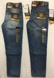 *Lot of 2* Boy’s Lee -Sure 2 Fit- Size 5 Regular Stretch Skinny Fit Straight Leg - Picture 1 of 4