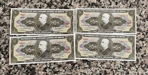 (4) 5 CINCO CRUZEIROS REPUBLICA DOS ESTADOS UNIDOS DO BRASIL Estate Sale - Picture 1 of 1