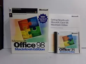 Microsoft Office 98 Macintosh Mac Edition con CD e chiave CD - Foto 1 di 2