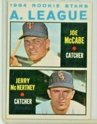 1964 Topps #564 AL Rookie Stars Joe McCabe / Jerry McNertney RC - Near Mint - Image 1 of 2