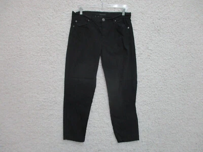 Calvin Klein Jeans 14 Womens Regular Size Black Twill Casual Slim Straight Leg - Image 1 of 4