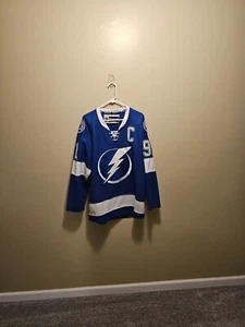 Vintage Steven Stamkos Tampa Bay Lightning Hockey Jersey Size 50 W/Fight Strap - Picture 1 of 3