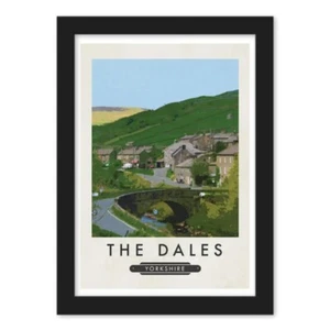 The Dales Yorkshire Railway Inspired Print Framed and Unframed - Picture 1 of 1
