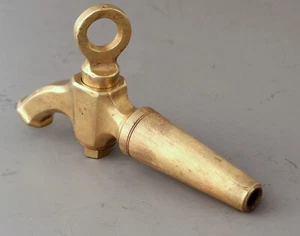 Vintage Tap Dispenser Tap Stuff with Fan Brass Beer Keg # 3613 - Picture 1 of 5