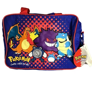 Vtg POKEMON Bag Nintendo 2000 13" x 10" Charizard Blastoise Gotta Catch w/Tags - Picture 1 of 9