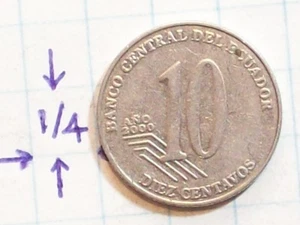 MÜNZE ECUADOR 2000 10 DIEZ CENTAVOS BANCO CENTRAL DEL ECUADOR EUGENIO ESPEJO REPU - Bild 1 von 2