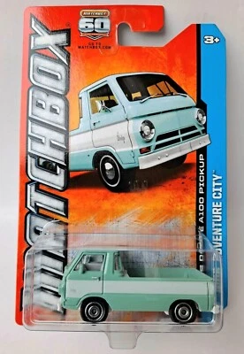 MATCHBОX 1966 DODGE А100 РІСК UP, LONG CARD (2013 RELEASE, 6OTH ANNIVERSARY) - Image 1 of 3