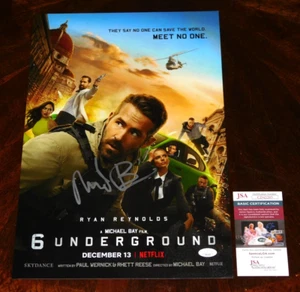 PÓSTER DE PELÍCULA SUBTERRÁNEO 12X18 FIRMADO POR EL DIRECTOR MICHAEL BAY ¡¡CERTIFICADO DE AUTENTICIDAD JSA!!! - Imagen 1 de 1