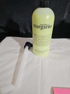 Philosophy (Señorita Margarita) 32 oz Shampoo Shower Gel Bubble Bath NEW w/Pump - Picture 1 of 4