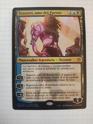 MTG Magic Tezzeret, Master of the Bridge War of the Spark Buy-a-Box PROMO FOIL - Image 1 of 2