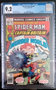 MARVEL TEAM-UP #66 CGC 9.2 1978 - CAPTAIN BRITAIN 2° APPARIZIONE USA + SPIDER-MAN - Foto 1 di 3