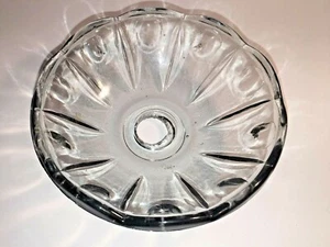 alte Kristall Lüsterschale, 5 Bohrungen Kronleuchter Lüster - Bild 1 von 2