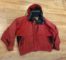 Vintage Obermeyer Southwestern Aztec Zip Red Ski Coat Jacket Men’s Size XXL