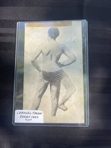 Tarjeta de exposición Carnival Freak hombre de 3 patas - Imagen 1 de 7