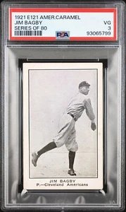 1921 E121 American Caramel Series Of 80 Jim Bagby - PSA 3 - Picture 1 of 2