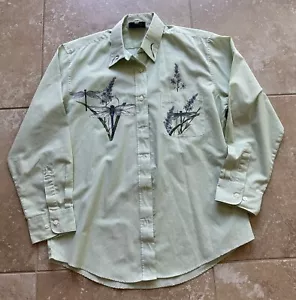 Camicia a righe Las Olas donna a maniche lunghe abbottonate con design libellula - taglia S - Foto 1 di 8