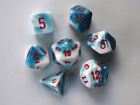 Chessex Gemini Polydice Set - Astral Blue-White/red