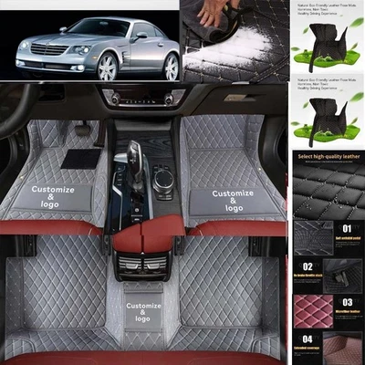 For Chrysler Crossfire Car Floor Mats Luxury Waterproof Pads Liner Auto Rug Foto 1 de 4