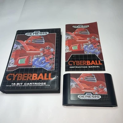Cyberball (Sega Genesis, 1990) Complete CIB Case, Manual and Game Cartridge - Image 1 of 3
