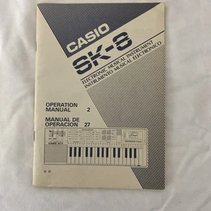 Casio Sk-8 Electronic Keyboard Manual - Picture 1 of 4