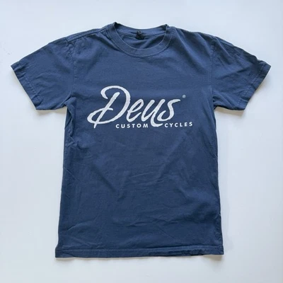 Camiseta Deus Ex Machina Manga Corta Ciclos Personalizada Para Hombre XS Azul Moto Bicicletas Foto 1 de 4