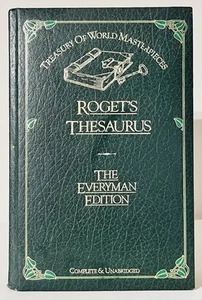 Roget's Thesaurus: The Everyman Edition Complete & Unabridged 1982 HC - Picture 1 of 5