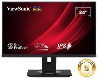VIEWSONIC VG2448A-2 60,96cm 24Zoll IPS Monitor 1920x1080 16:9 HDMI VGA DP 4xUSB - Bild 1 von 4