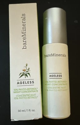 NEW In Box BareMinerals Ageless, Phyto Retinol Night Concentrate 1 Oz Authentic - Image 1 of 3