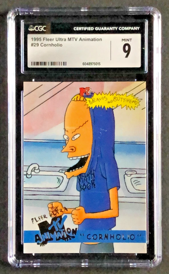 🎱 1995 CGC 9.0 Fleer MTV Animation Beavis and Butthead #29 "Cornholio" - Image 1 of 2