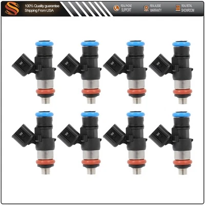 Fit For Chevrolet Camaro Corvette SS Pontiac G8 6.2L 8pcs Fuel Injectors - Image 1 of 4
