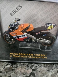 Ixo Honda RC211V REPSOL #46 Valentino Rossi 2002 1/24 RAB026 - Picture 1 of 2