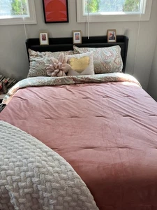 Trapunta completa/regina in velluto per bambini rosa - Pillowfort - Foto 1 di 3