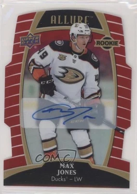 2019 Upper Deck Allure Rookies Red Rainbow /349 Tier 1 Max Jones Rookie Auto RC - Image 1 of 2