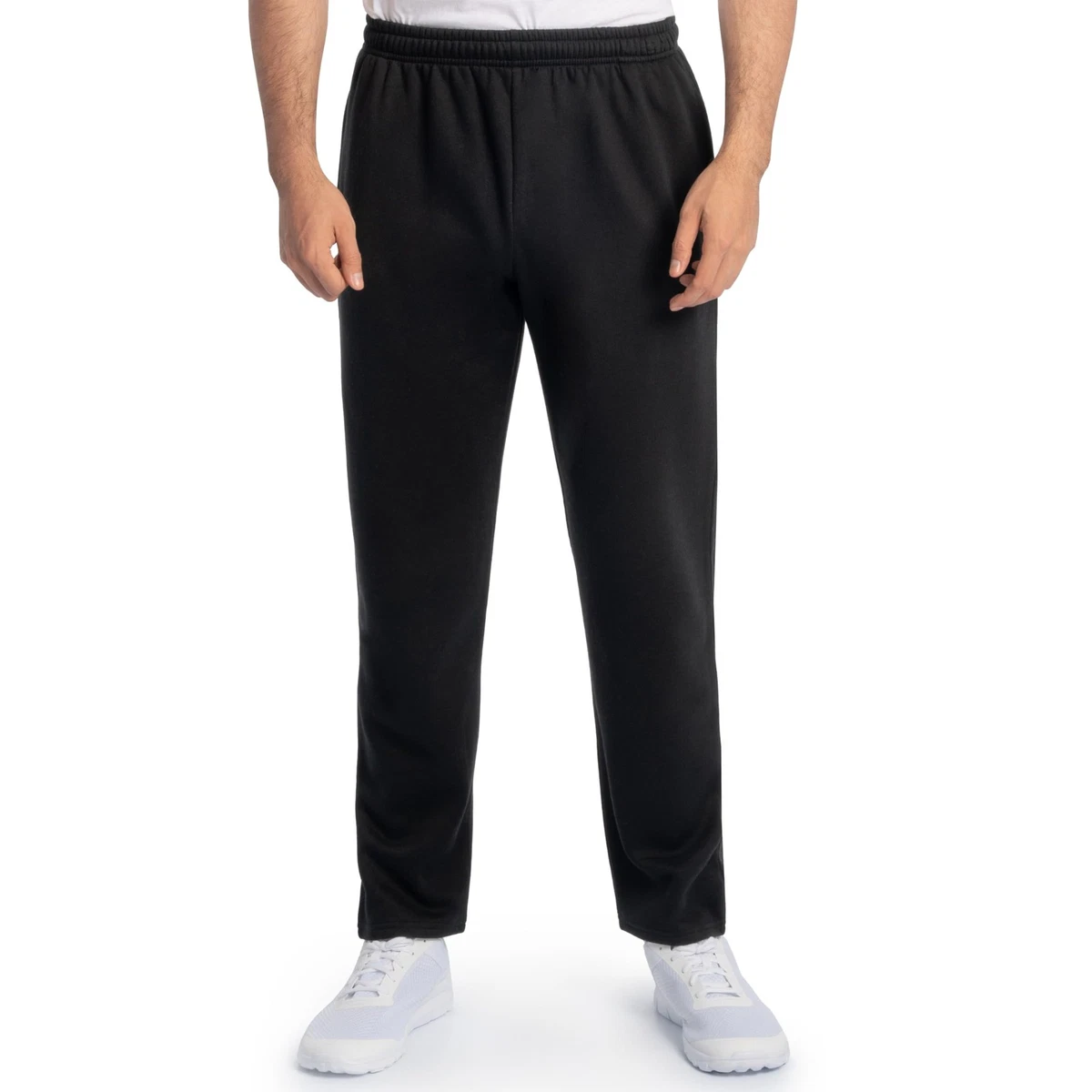 Fruit Of The Loom Men's Opaque Trousers - Black, XXL, 100% Cotton Pull-On Pants - View #8