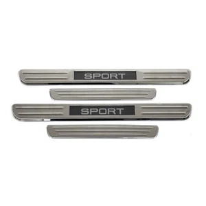 Door Sill Scuff Plate Illuminated for Honda Insight HR-V Sport Steel Silver 4x - Picture 1 of 7