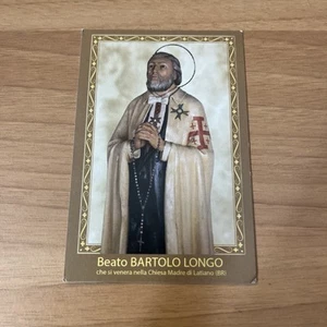 SANTINO CON PREGHIERA COLLEZIONE BEATO BARTOLO LONGO  - Picture 1 of 2