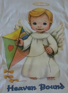 T-shirt marca Heaven Bound Jerzees. T-shirt bianca Christian taglia piccola adulto - Foto 1 di 2