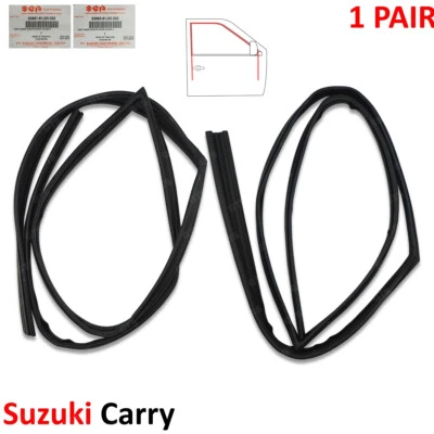 Front Lh+Rh Glass Run Rubber Seal Door Fits Suzuki Carry APV Truck 2010 - '17 - Image 1 of 4