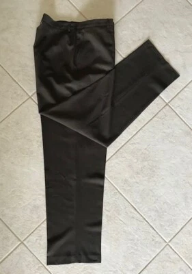 Pantalones Pantalones Pantalones ZANELLA Para Mujer Talla:16 Alto Forrado Cinturón Lazos Bolsillos Italia Foto 1 de 4