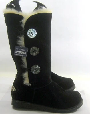 new ladies Black Round Toe Winter Warm knee Boot Women Size 6.5 - Image 1 of 4
