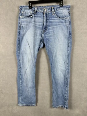 Jeans Levis 513 Hombres 34x30 Azul Denim Ajustado Recto Vaquero Trabajo Informal Foto 1 de 4