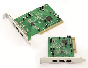 PCI Card Firewire 800 And 400 IEEE1394A 1394B - Texas Instruments Ti SN082AA2 - Picture 1 of 1