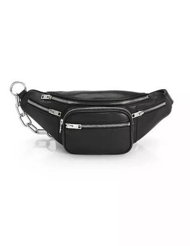Borsa a tracolla Alexander Wang Attica Fanny Pack designer cintura in pelle nera