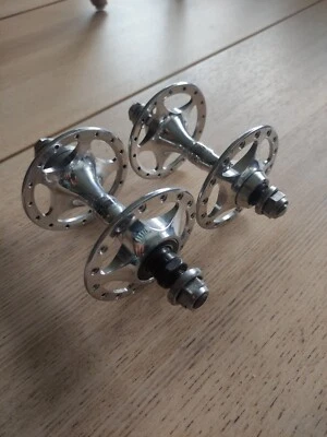 Paire de moyeux  piste Fixie CAMPAGNOLO C-RECORD SHERIFF PISTA" 32t  - Photo 1/4