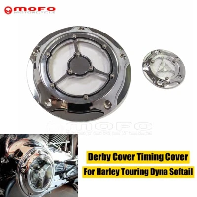 Cubierta de distribución derby motor motocicleta para Harley Softail Fat Boy FLSTF 2001-2013  Foto 1 de 4