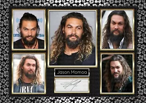 Jason Momoa - SIGNED ORIGINAL A4 PHOTO PRINT MEMORABILIA - Bild 1 von 4