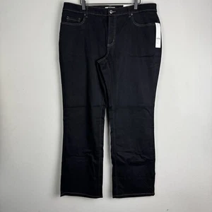 Coldwater Creek Women's Natural Fit Bootcut Leg Jeans W18 Black - Picture 1 of 11