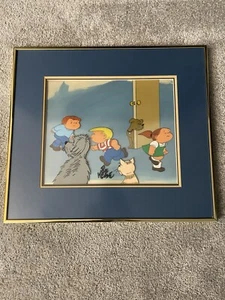 Bil Keane Signed The Family Circus Art Piece #9 Ft. Billy Jeffy Dolly Pets - Picture 1 of 9
