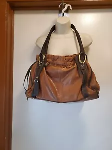 Borsa a tracolla Danier in vera pelle marrone hobo - Foto 1 di 14