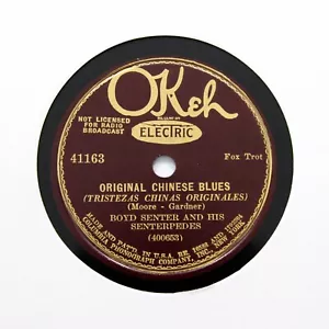 BOYD SENTER & HIS SENTERPEDES "Original Chinese Blues" (EE+) OKEH 41163 [78 RPM] - Picture 1 of 2